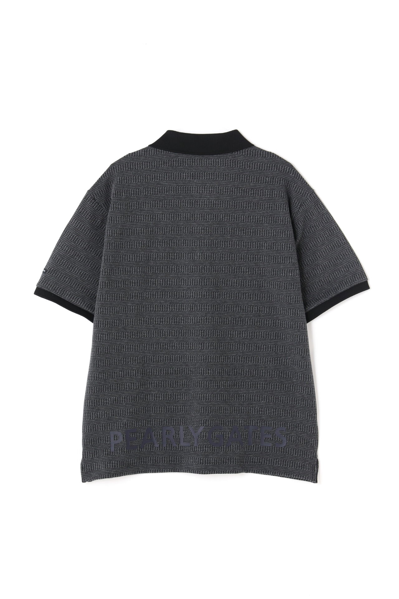 Chidori Bear Jacquard Border Short Sleeve Polo Shirt <Relax Series> image number 1