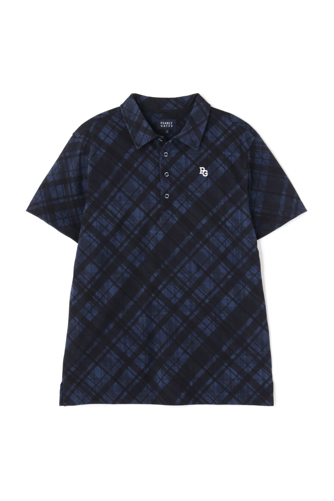 Hybrid Bias Check Print Short Sleeve Polo Shirt image number 0