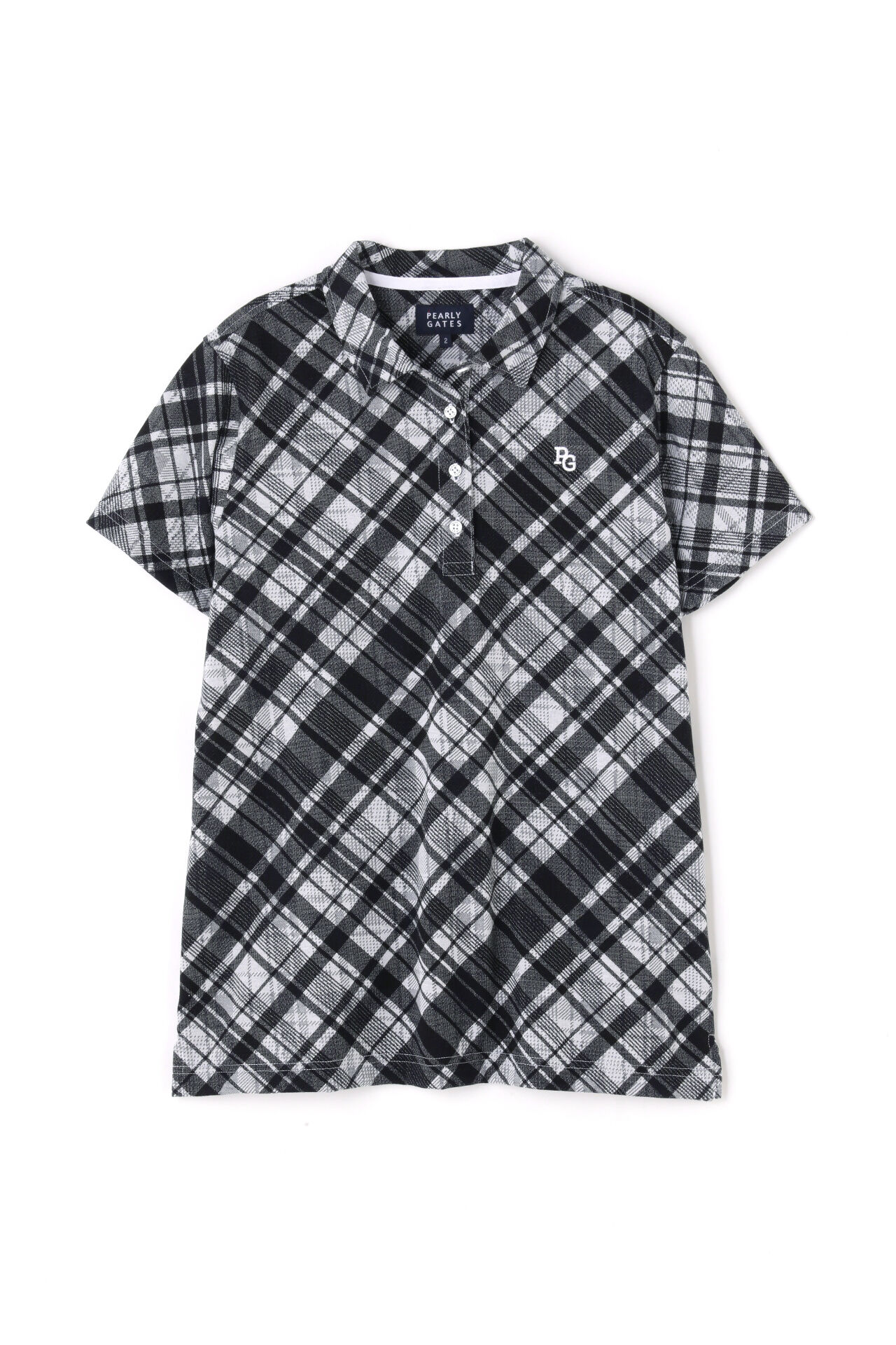 Hybrid Bias Check Print Short Sleeve Polo Shirt image number 0